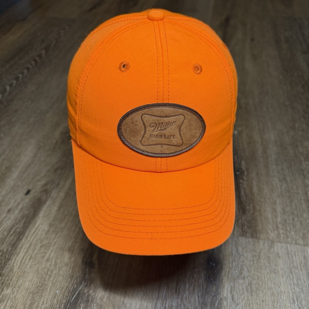 Orange Miller High Life Baseball Cap